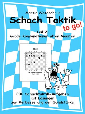 cover image of Schachtaktik to go Teil 2